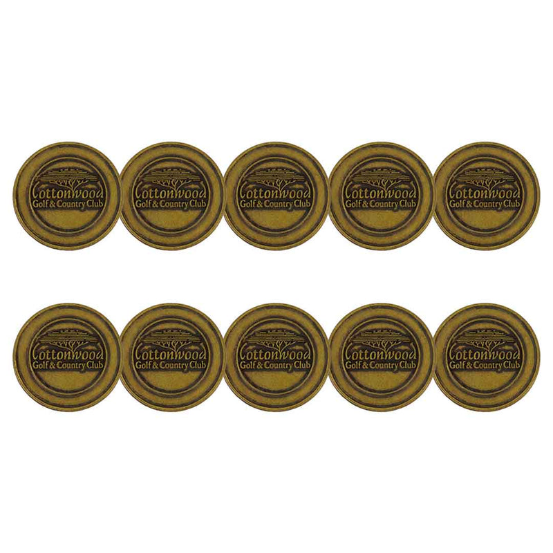 ahead - Cottonwood Golf & Country Club Ball Markers (BM4R COTT 2 - BRASS)