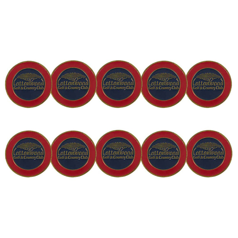 ahead - Cottonwood Golf & Country Club Ball Markers (BM4R COTT 2 - NVY - RED)