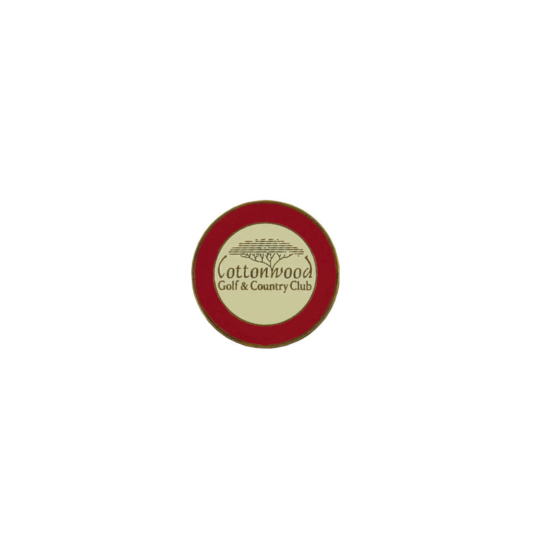 ahead - Cottonwood Golf & Country Club Ball Markers (BM4R COTT 2 - WHT - RED)