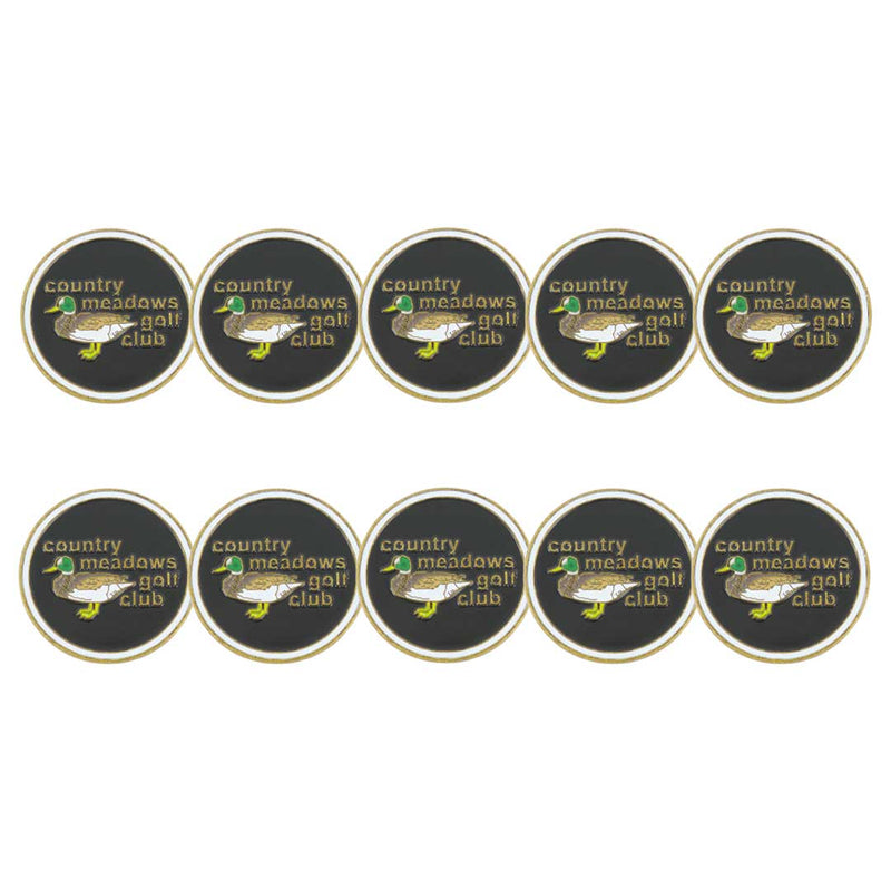 ahead - Country Meadows Golf Club Ball Markers (BM4R CMEDOWS-BLK)