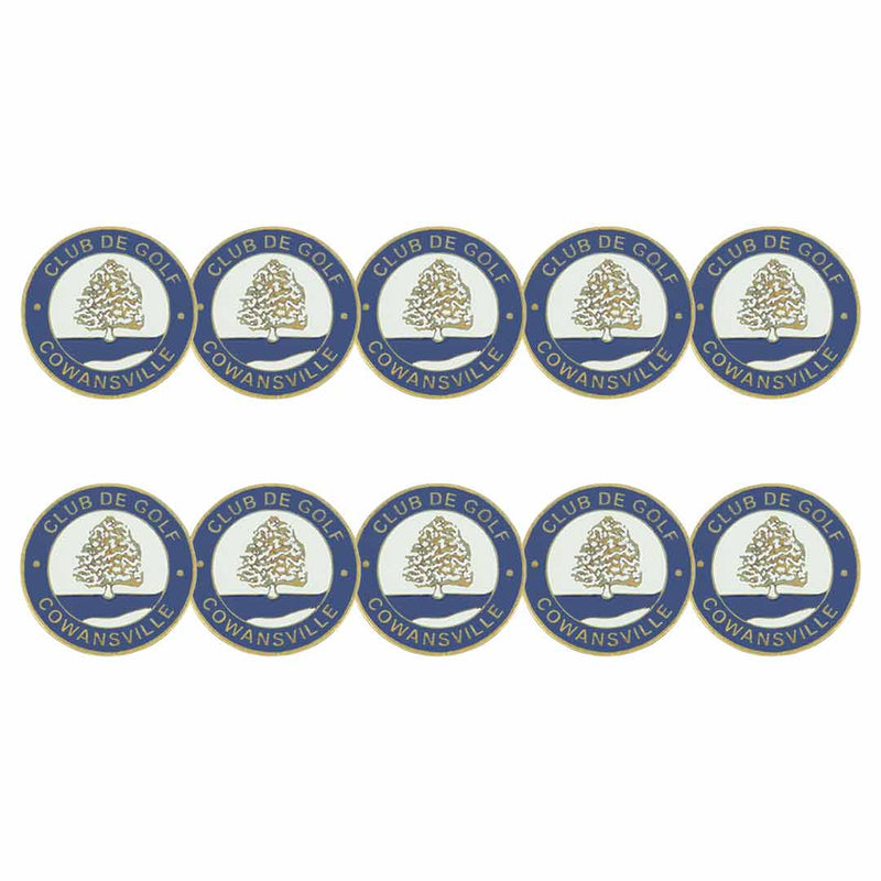 ahead - Cowansville Club De Golf Ball Markers (BM4R COWANS - NVYWHT)