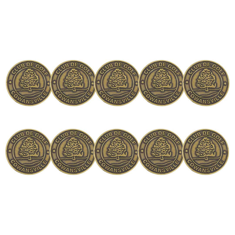 devant - Cowansville Club de Golf Ball Markers (BM4R COWANS - BRASS) 