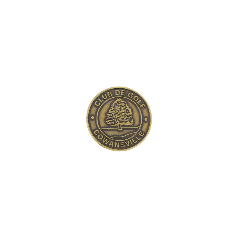 ahead - Cowansville Club de Golf Ball Markers (BM4R COWANS - BRASS)