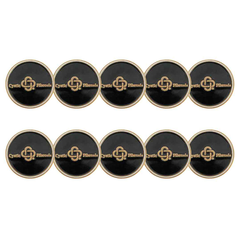 ahead - Cystic Fibrosis Golf Ball Markers (BM4R GOLF DALECF - BLK)