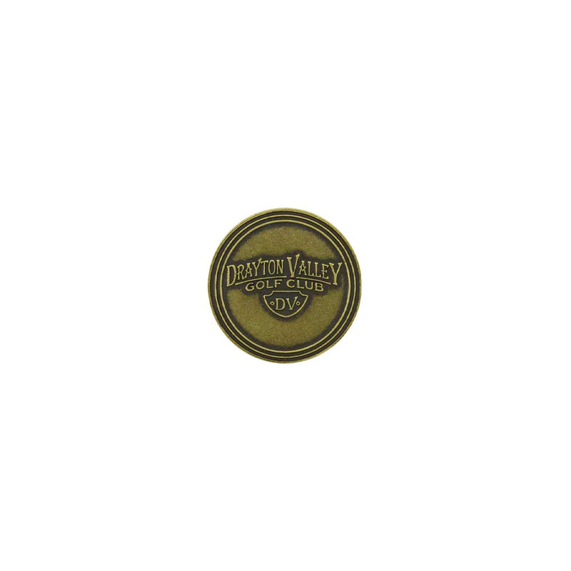 ahead - Drayton Valley Golf Club Ball Markers (BM4 DRAYT - BRASS)