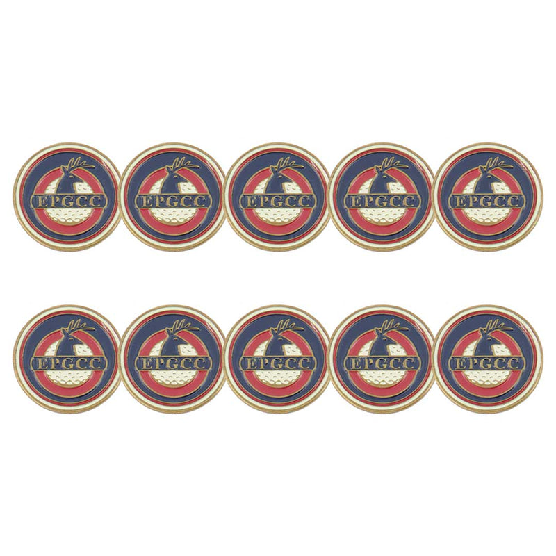 ahead - Edmonton Petroleum Golf & Country Club Ball Markers (BM4R EDM - NVY - RED)