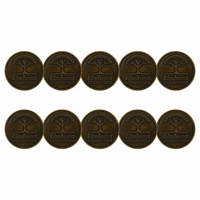 ahead - Elmhurst Golf & Country Club Ball Markers (BM4RELMUHUR-BRSS)