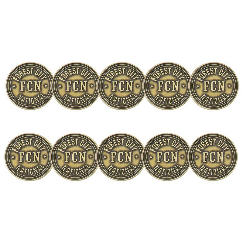 ahead - Forest City National Golf Ball Markers (BM FORE - BRASS)