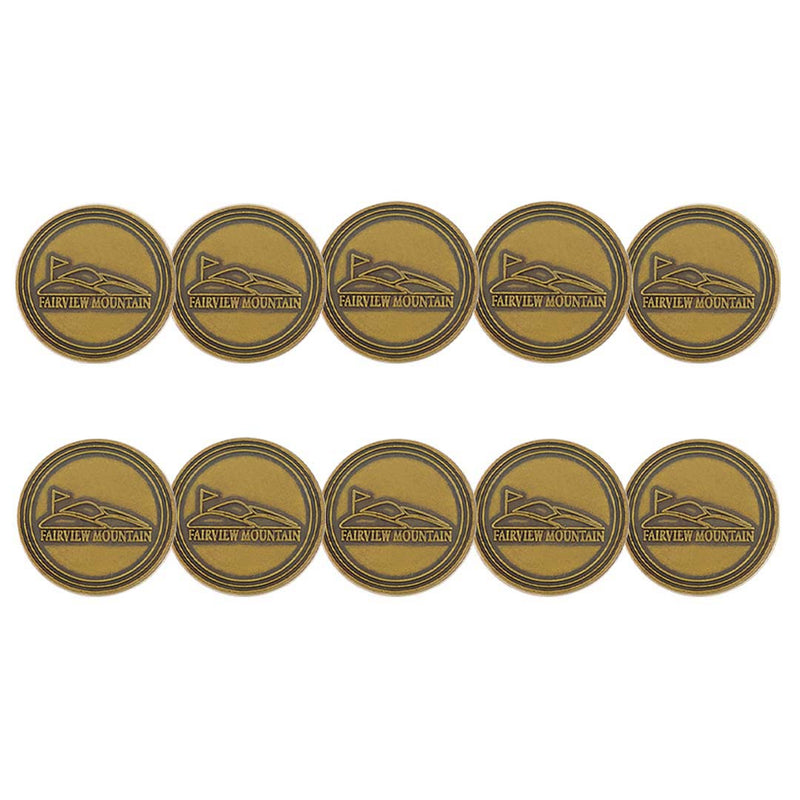 ahead - Fairview Mountain Golf Ball Markers (BM4R FAIRVIEWMT - BRASS)