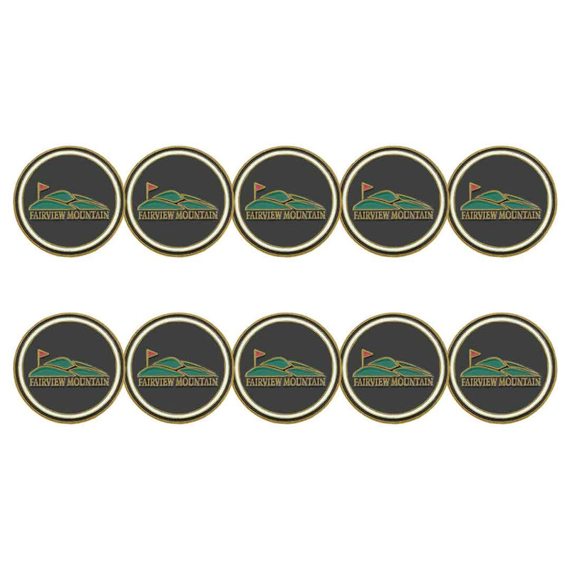 ahead - Fairview Mountain Golf Club Ball Markers (BM4R FAIRVIEWMT - BLK)