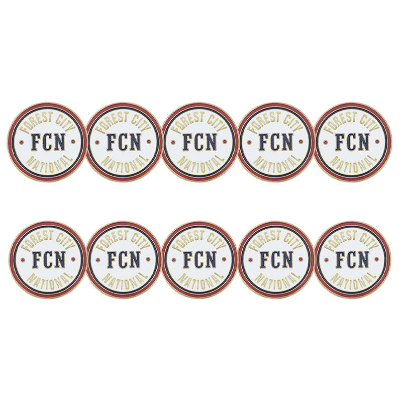 ahead - Forest City National Golf Ball Markers (BM FORE - WHT - RED)