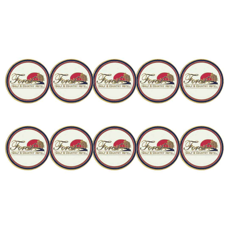 ahead - Forest Golf & Country Hotel Ball Markers (BM4R FOR - WHT)