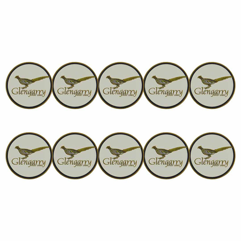 ahead - Glengarry Golf Ball Markers (BM4 GLENGA - WHT)