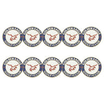 ahead - Golden Eagle Golf Club Ball Markers (BM4 HIDDEN-WHT-BLU-RED)