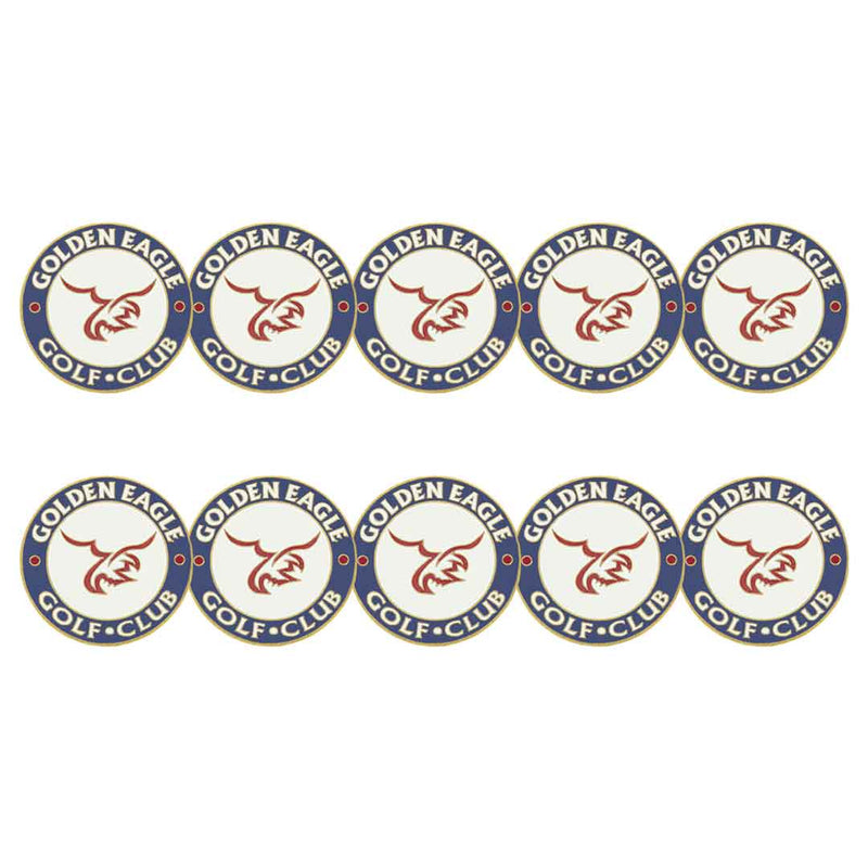 ahead - Golden Eagle Golf Club Ball Markers (BM4 HIDDEN-WHT-BLU-RED)