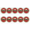 ahead - Golden Golf & Country Club Ball Markers (BM4 GOLD - RED)