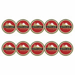 ahead - Golden Golf & Country Club Ball Markers (BM4 GOLD - RED)