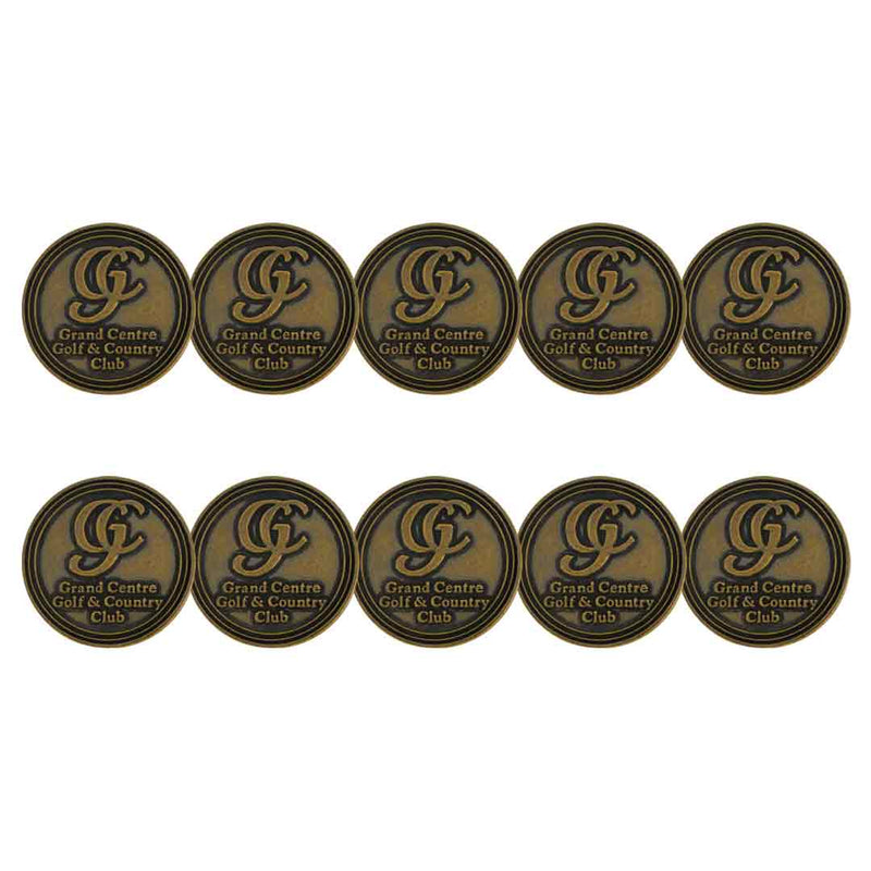 ahead - Grand Centre Golf and Country Club Ball Markers (BM4R GRANCE - BRASS)