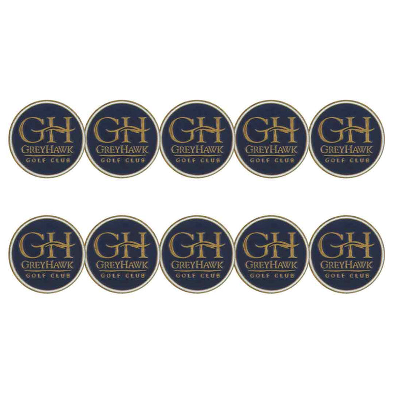 ahead - GreyHawk Golf Club Ball Markers (BM4R GREYHA 1 - NVY)