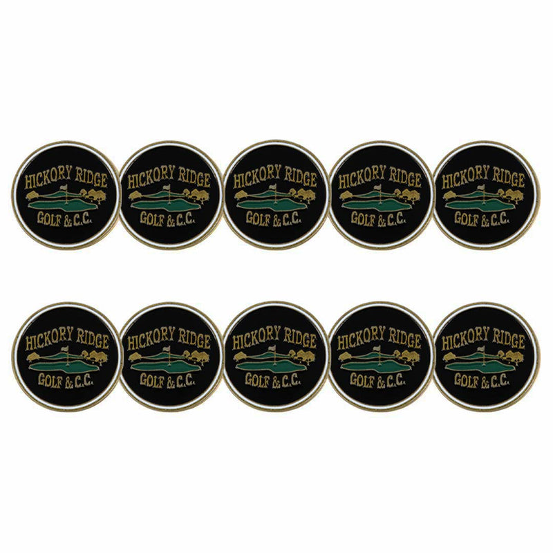 ahead - Hickory Ridge Golf & Country Club Ball Markers (BM4R HICK - BLK)