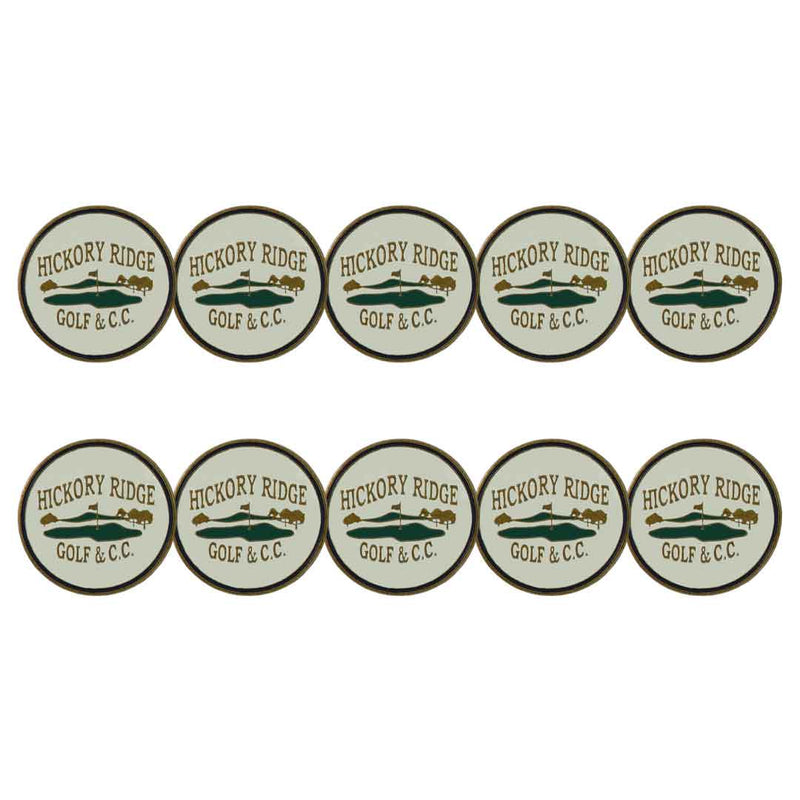 ahead - Hickory Ridge Golf & Country Club Ball Markers (BM4R HICK - WHT)