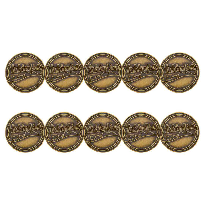 ahead - Hidden Valley Golf Ball Markers (BM4 HIDDEN - BRASS)