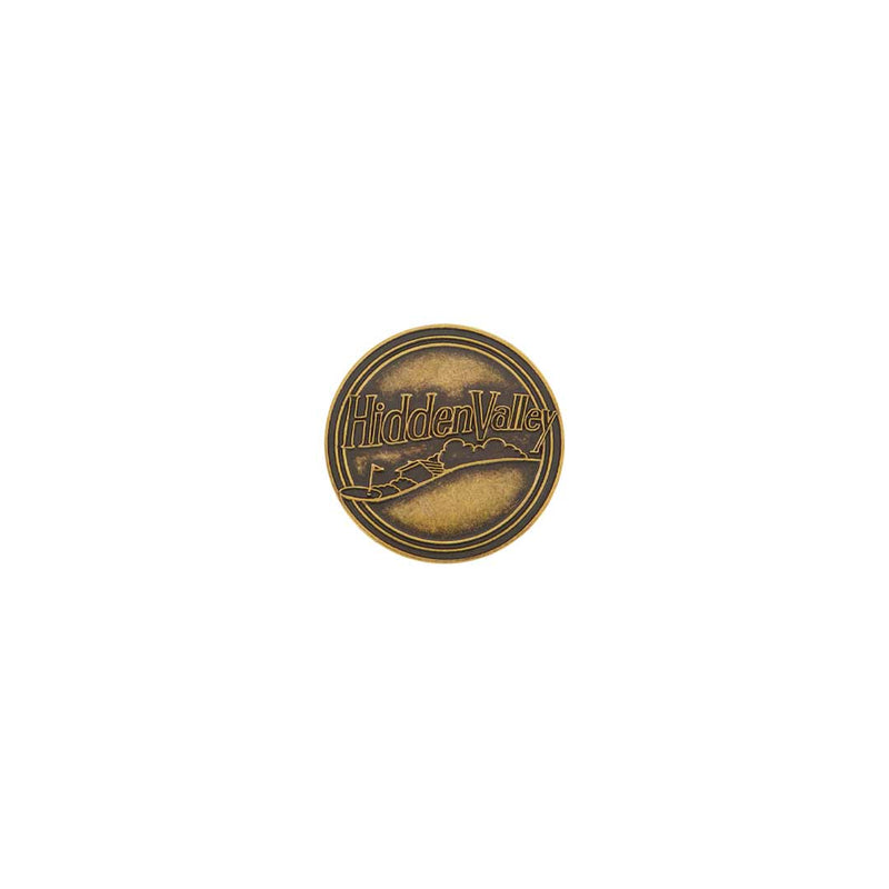 ahead - Hidden Valley Golf Ball Markers (BM4 HIDDEN - BRASS)