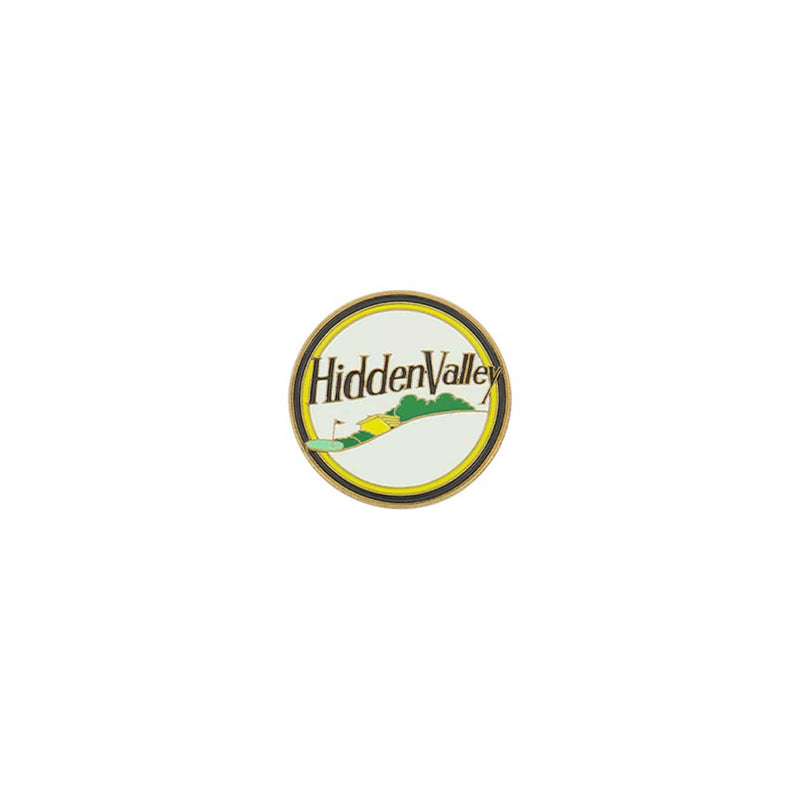 ahead - Hidden Valley Golf Ball Markers (BM4 HIDDEN - WHTYEL)