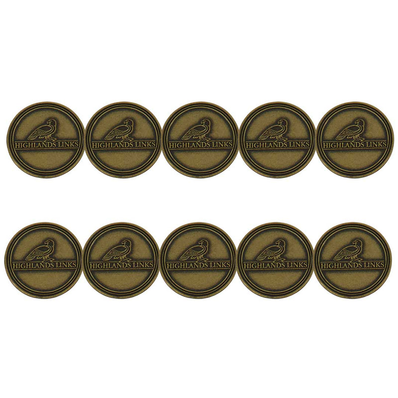 ahead - Highland Links Golf Ball Markers (BM4 HIGHLA - BRASS)