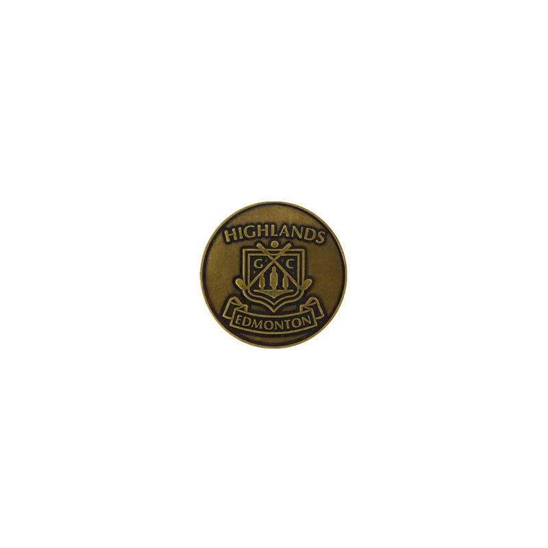 ahead - Highlands Golf Course Edmonton Ball Markers (BM4R HIGHGD-BRSS)