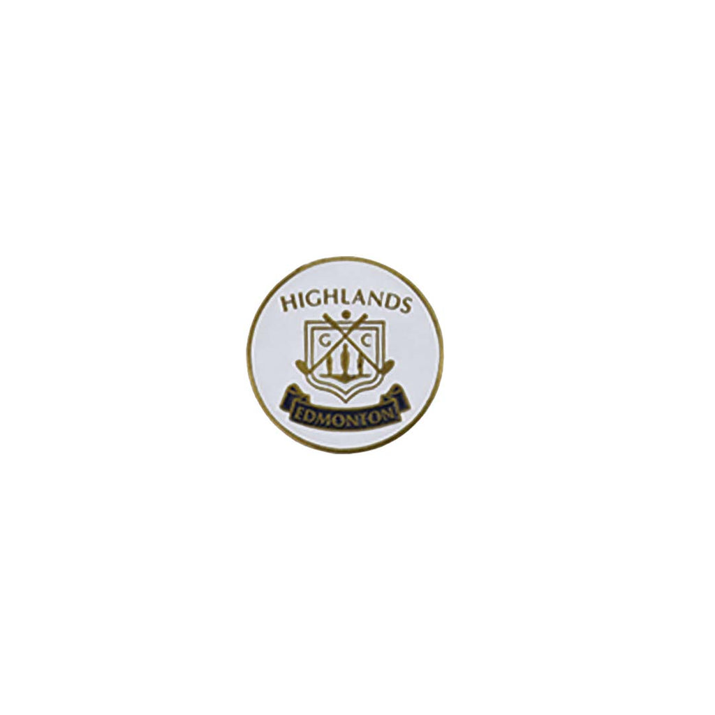 ahead - Highlands Golf Course Edmonton Ball Markers (HIGHGD - WHT - BLK)