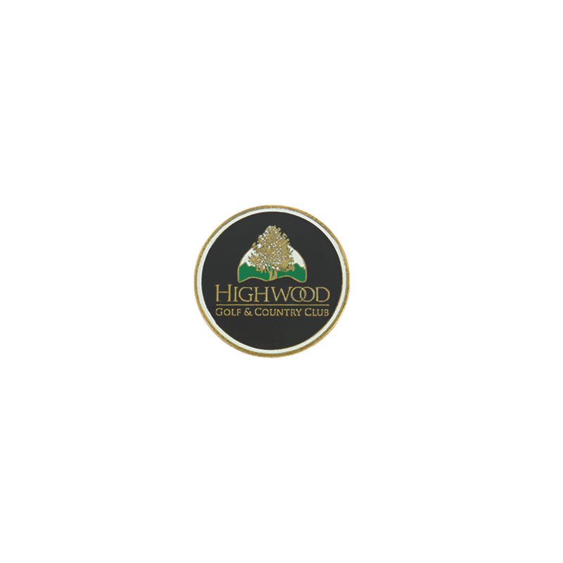 ahead - Highwood Golf & Country Club Ball Markers (BM4R HIGHWO - BLK)