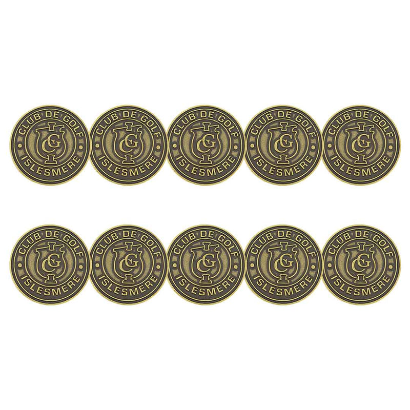 ahead - Islesmere Club De Golf Ball Markers (BM4R ISLES - BRASS)