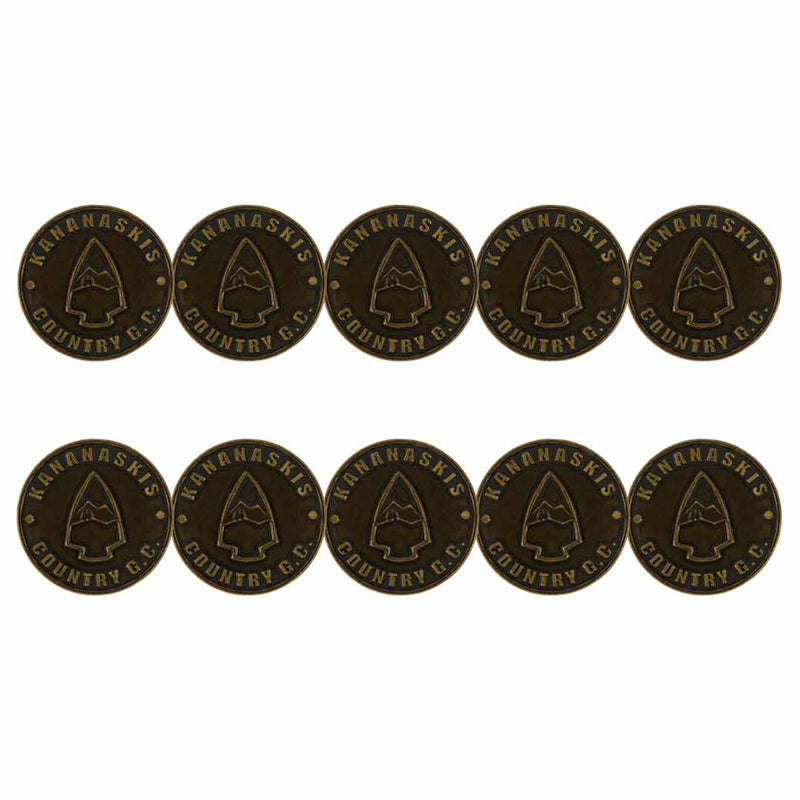 ahead - Kananaskis Country Golf Club Ball Markers (BM4R KANANA-BRSS)