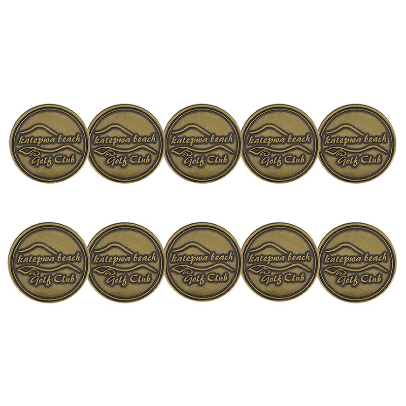 ahead - Katepwa Beach Golf Club Ball Markers (BM4R KATEPWA - BRASS)