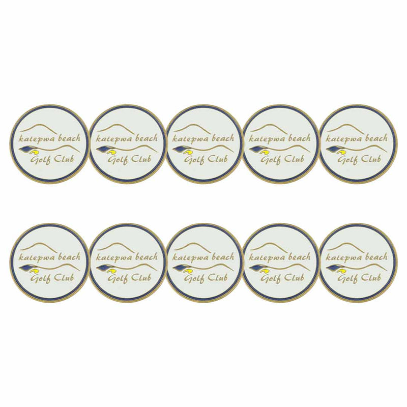 ahead - Katepwa Beach Golf Club Ball Markers (BM4R KATEPWA - WHT)