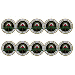 ahead - Langara Golf Club Ball Markers (BM4 LANG - BLKWHT)