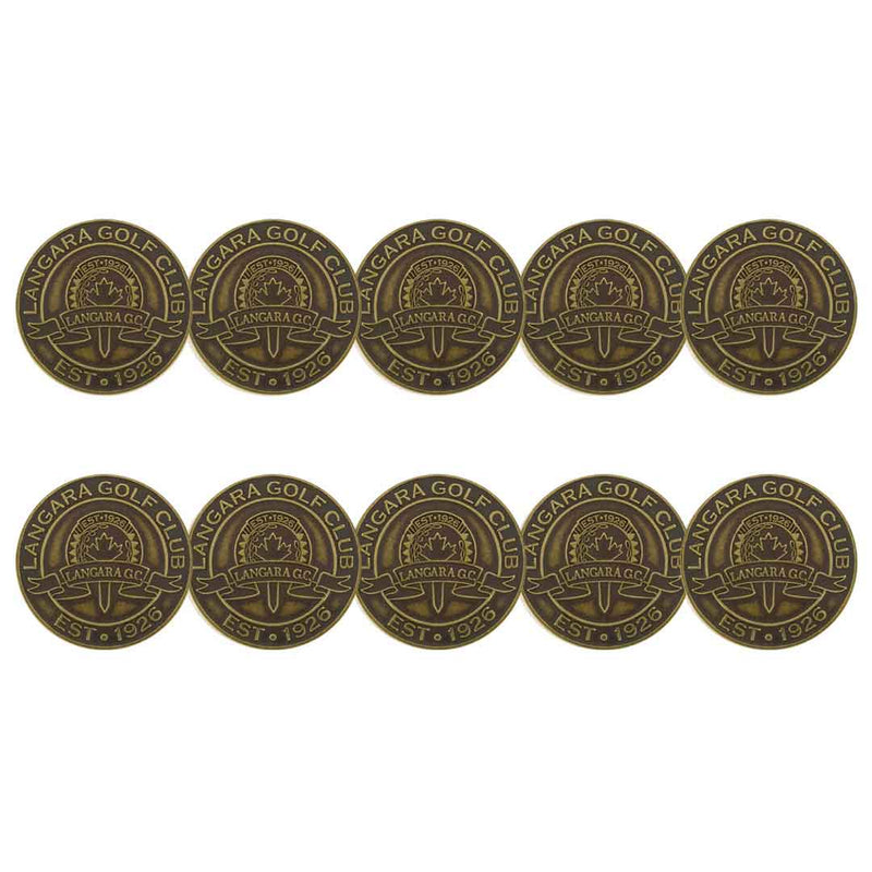 ahead - Langara Golf Club Ball Markers (BM4 LANG - BRASS)