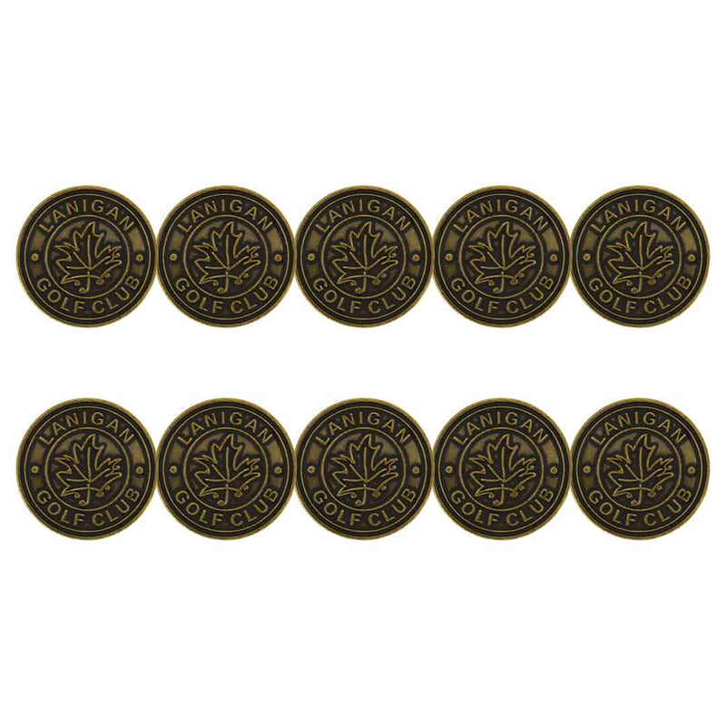 ahead - Lanigan Golf Club Ball Markers (BM4R LANIGAN - BRASS)