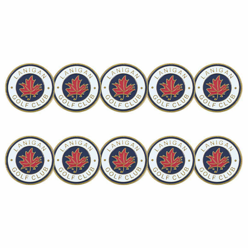 ahead - Lanigan Golf Club Ball Markers (BM4R LANIGAN - WHTNVY)