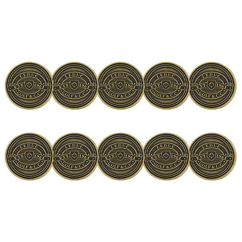 ahead - Leduc Golf & Country Club Ball Markers (BM4 LRDUC-BRSS)