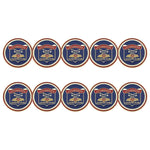 ahead - Lethbridge Country Club Golf Ball Markers (BM4 LETH - NVY - RED)