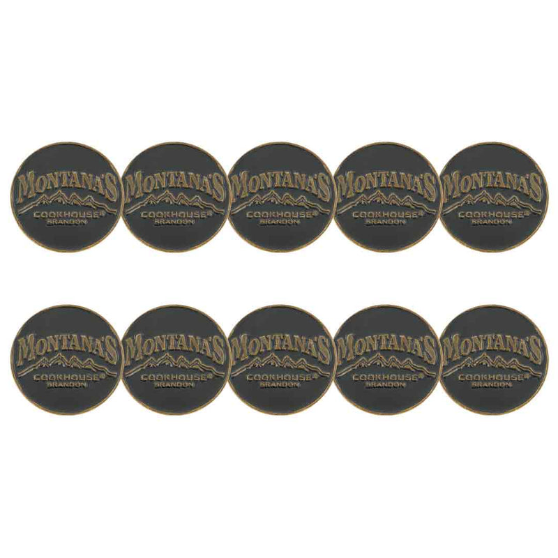 ahead - Montana's Cookhouse Brandon Golf Ball Markers (BM4R MULLDR - BLK)