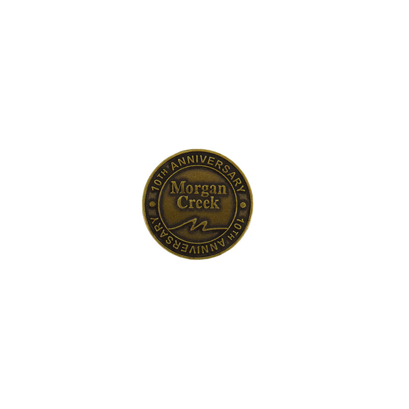 ahead - Morgan Creek Golf Course 10th Anniversary Ball Markers (BM4R MORGANCR-BRSS)