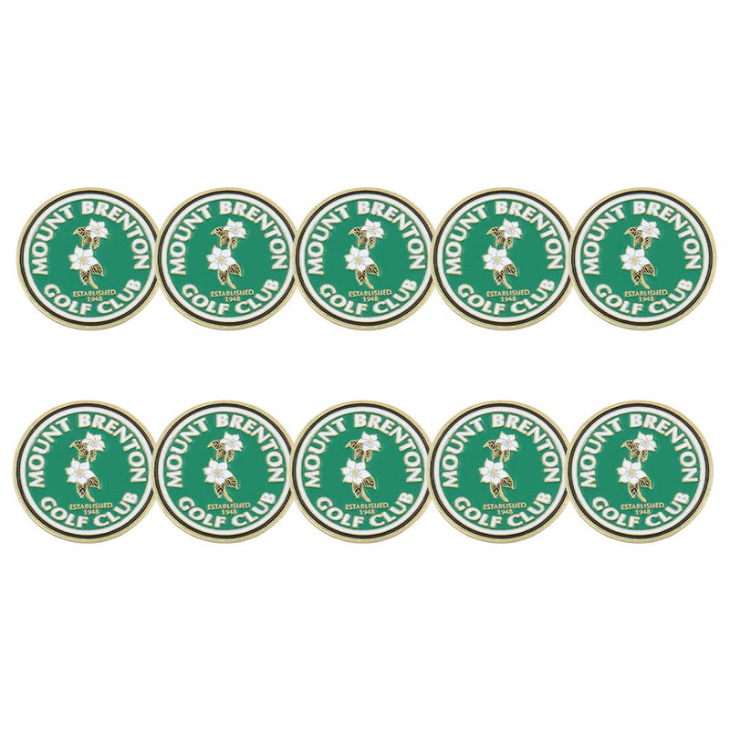 ahead - Mount Brenton Golf Club Ball Markers (BM4 MTBRE - GRN)