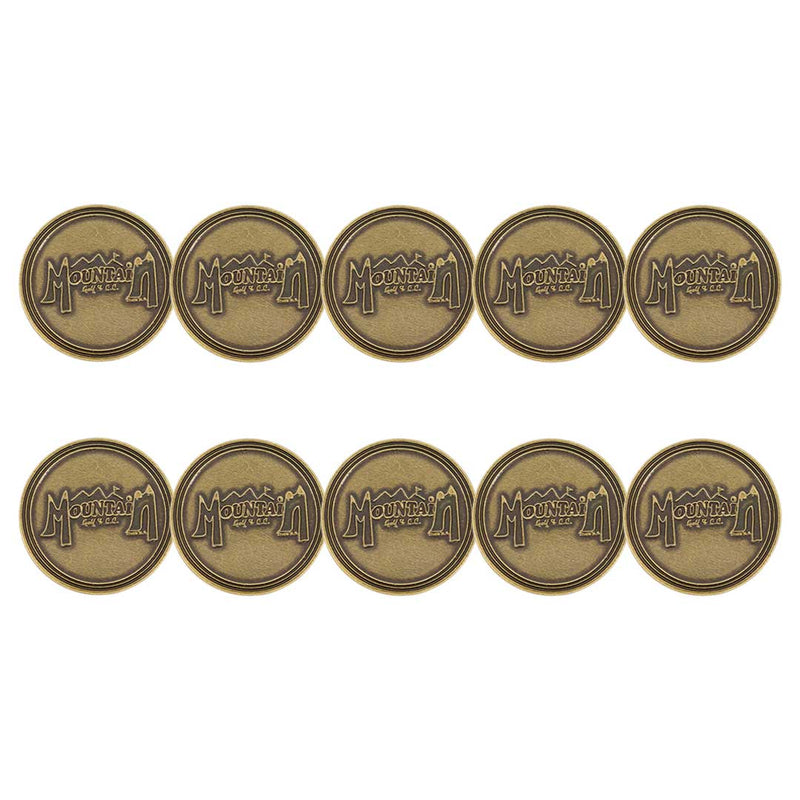 ahead - Mountain Golf Ball Markers (BM4 MOUNT - BRASS)