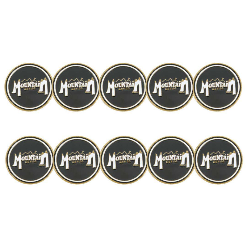 ahead - Mountain Golf & C.C Golf Ball Markers (BM4 MOUNT - BLK)