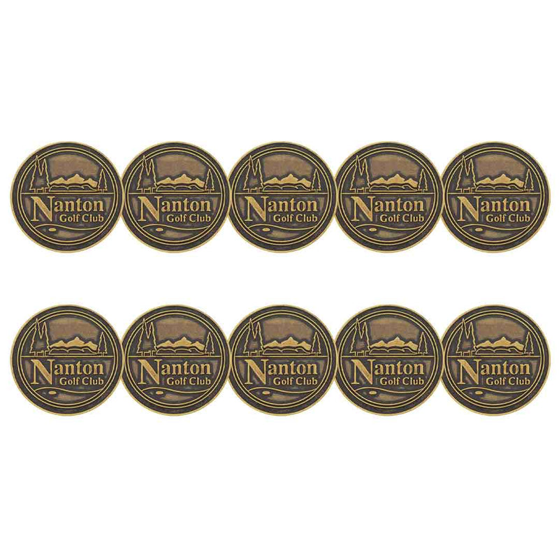 ahead - Nanton Golf Club Ball Markers (BM4R NANTON-BRSS)