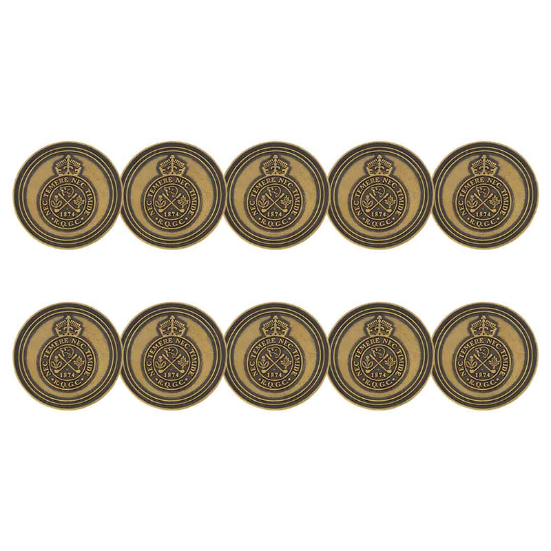 ahead - The Royal Quebec Golf Club Golf Ball Markers (BM4 CIU BRO - BRASS)