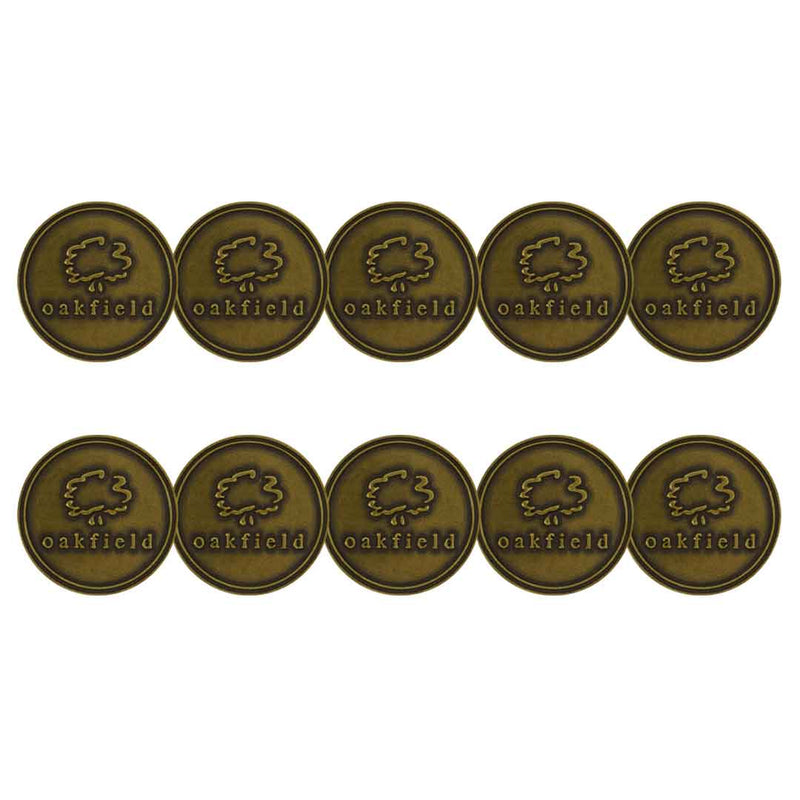 ahead - Oakfield Golf & Country Club Ball Markers (BM4R OAKFIELD - BRASS)